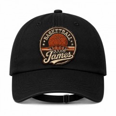 Personalized Vintage Basketball Badge Custom Name Baseball Cap