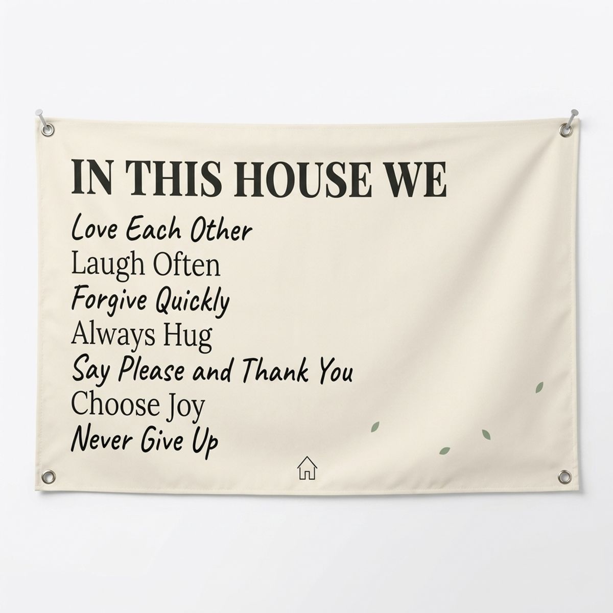 In This House We Love House Flag