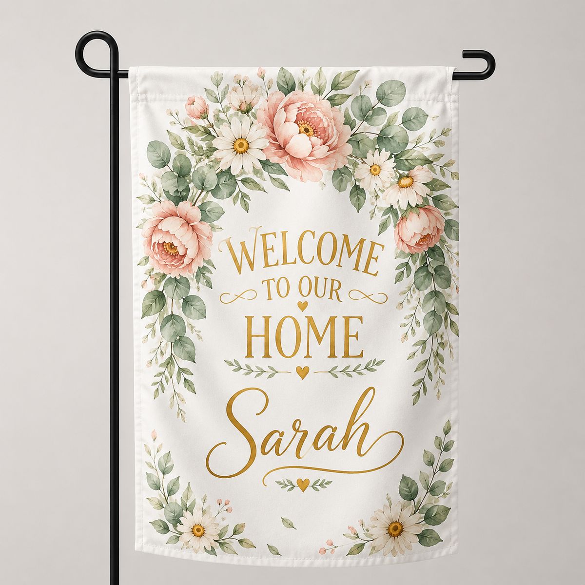 Personalized Welcome to Our Home Garden Flag - Custom Yard Flag & House Flag