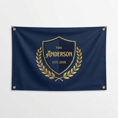 Personalized The Anderson Family Established House Flag