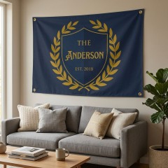 Personalized The Anderson Family Established House Flag image 2