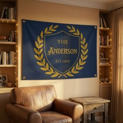 Personalized The Anderson Family Established House Flag image 3
