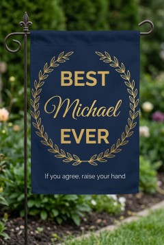 Best [Name] Ever Personalized Garden Flag - Custom Name Father's Day Yard Decor image 2
