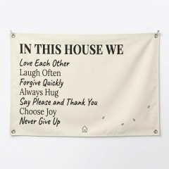 In This House We Love House Flag