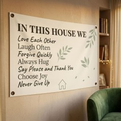 In This House We Love House Flag image 3