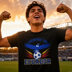 Ecuador 2026 Soccer T-Shirt - Siempre Tri - Team Pride Tee image 3
