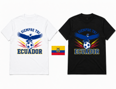 Ecuador 2026 Soccer T-Shirt - Siempre Tri - Team Pride Tee image 4