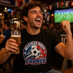 France 2026 Soccer T-Shirt - Allez Les Bleus - Team Pride Tee image 3