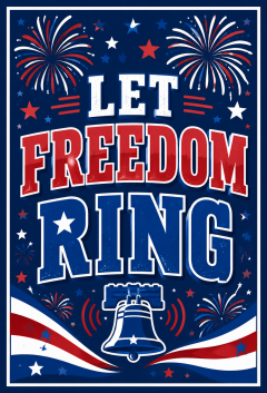 Let Freedom Ring 4th of July Garden Flag - Patriotic Outdoor Yard Decor image 4
