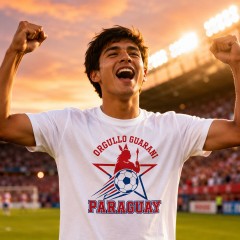 Paraguay 2026 Soccer T-Shirt - Orgullo Guarani - Team Pride Tee image 2