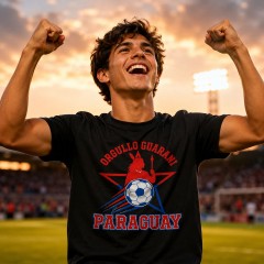 Paraguay 2026 Soccer T-Shirt - Orgullo Guarani - Team Pride Tee image 3