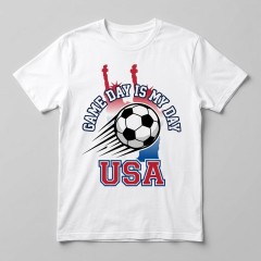 USA 2026 Soccer T-Shirt - Game Day Is My Day - Team Pride Tee