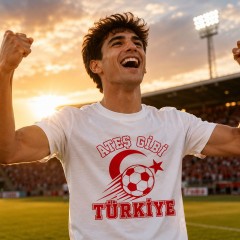 Turkey 2026 Soccer T-Shirt - Ates Gibi - Team Pride Tee image 2