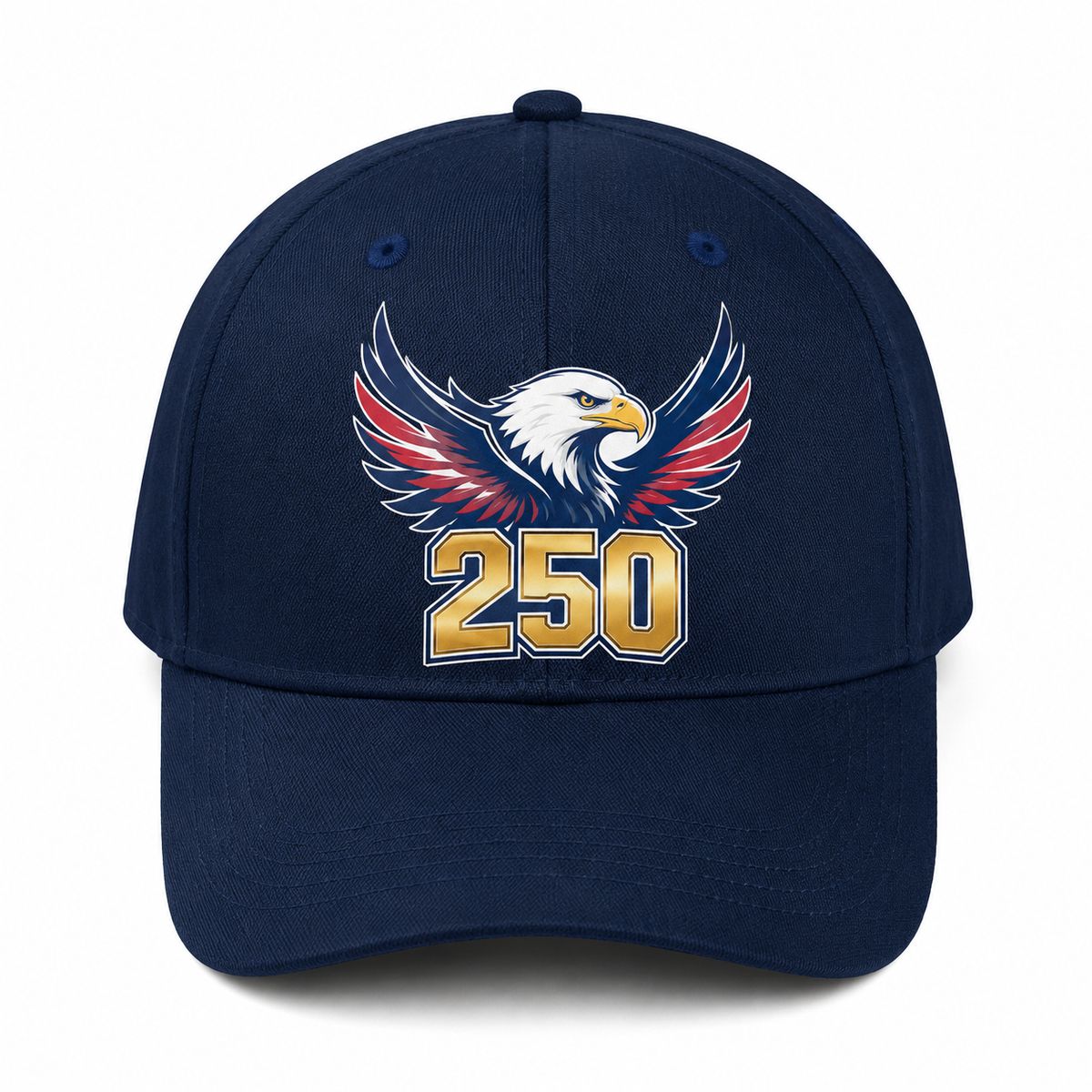 Eagle 250 Patriotic Baseball Cap - American Bald Eagle Anniversary