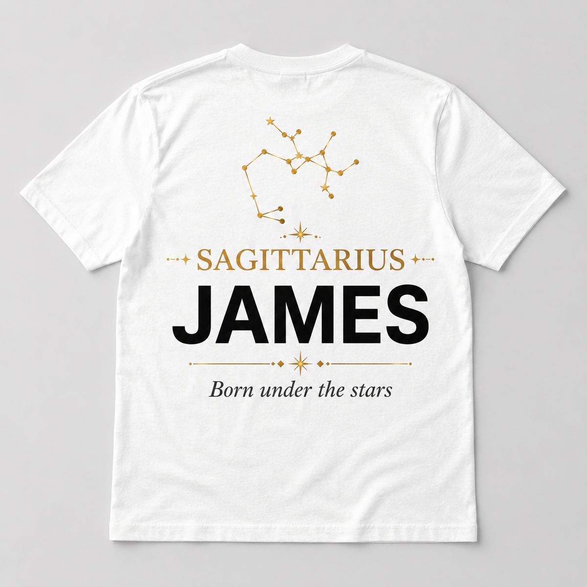 Personalized Sagittarius Zodiac T-Shirt - Custom Constellation Name Tee