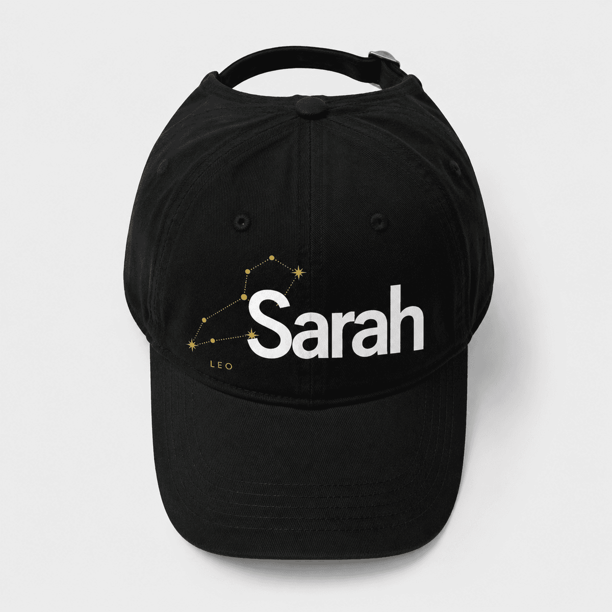 Zodiac Constellation Name Baseball Cap - Custom Star Sign & Name