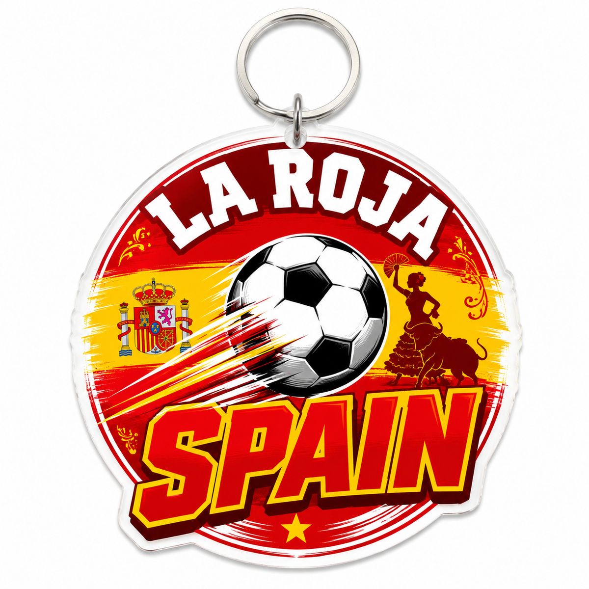 La Roja - Spain Soccer 2026 Die-Cut Acrylic Keychain