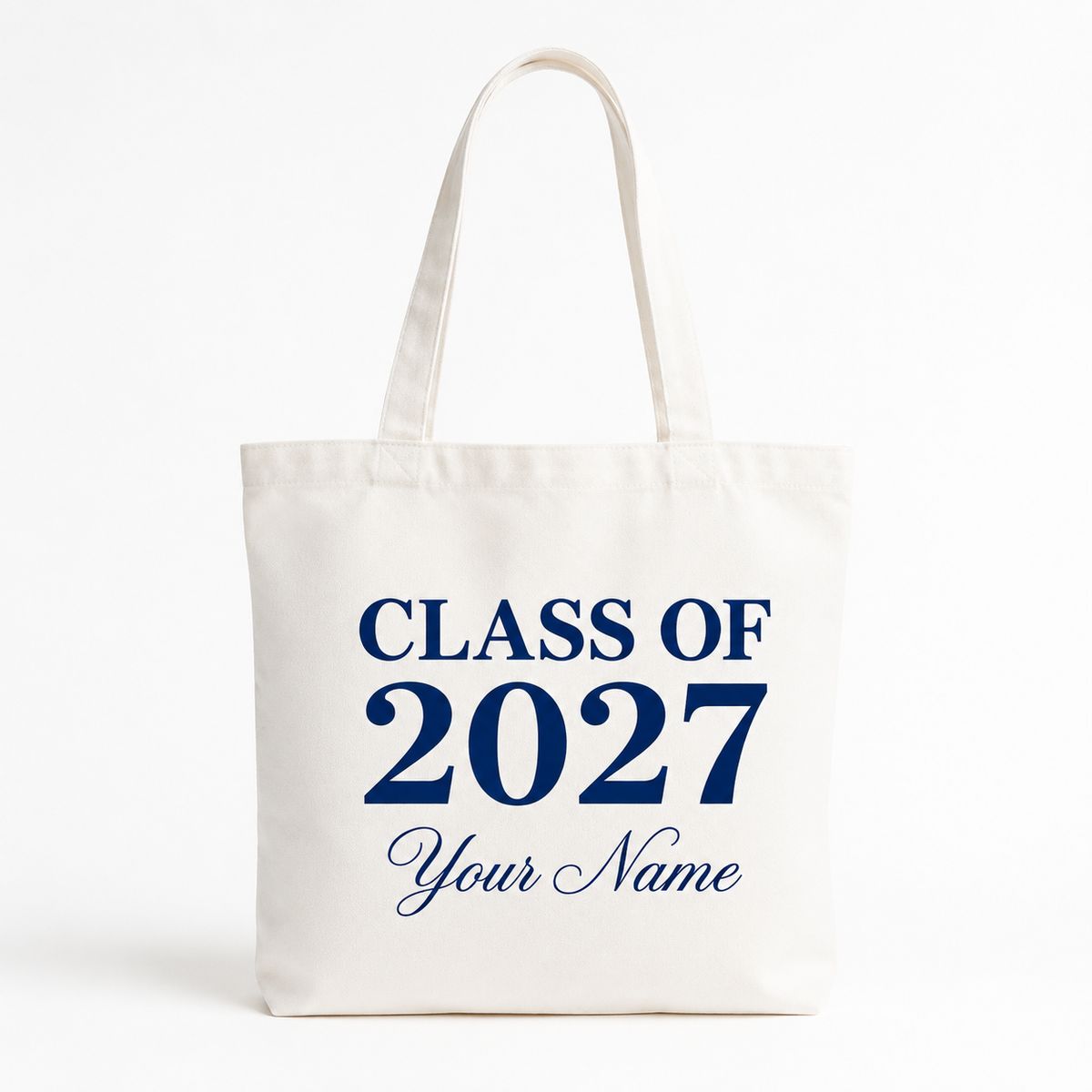 Personalized Class Of 2027 Tote Bag