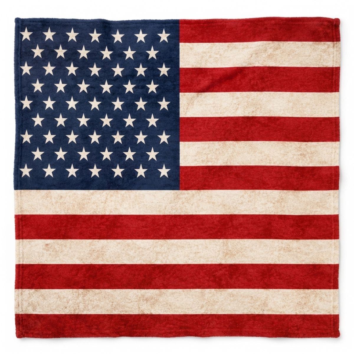 Patriotic American Flag Fleece Blanket — Custom Personalized Fleece Throw