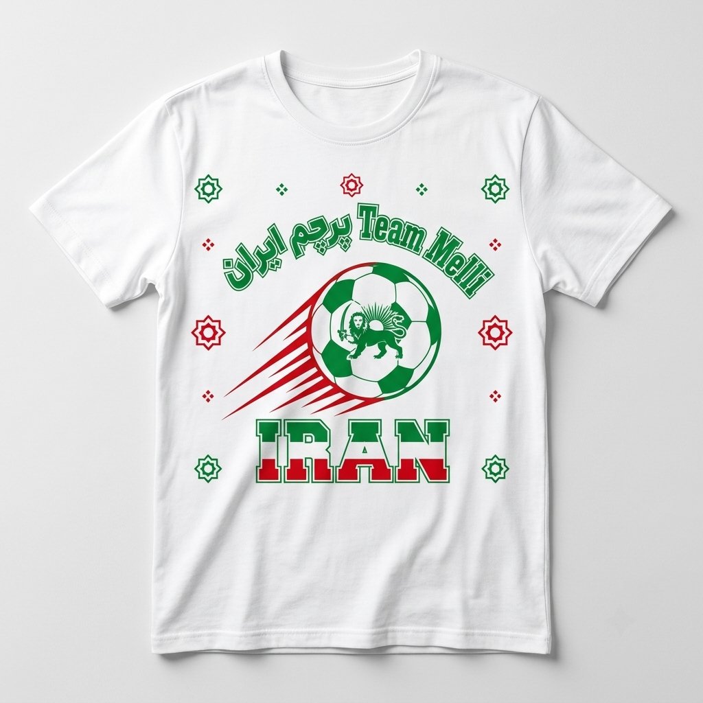 Iran 2026 Soccer T-Shirt - Team Melli Pride - Team Pride Tee
