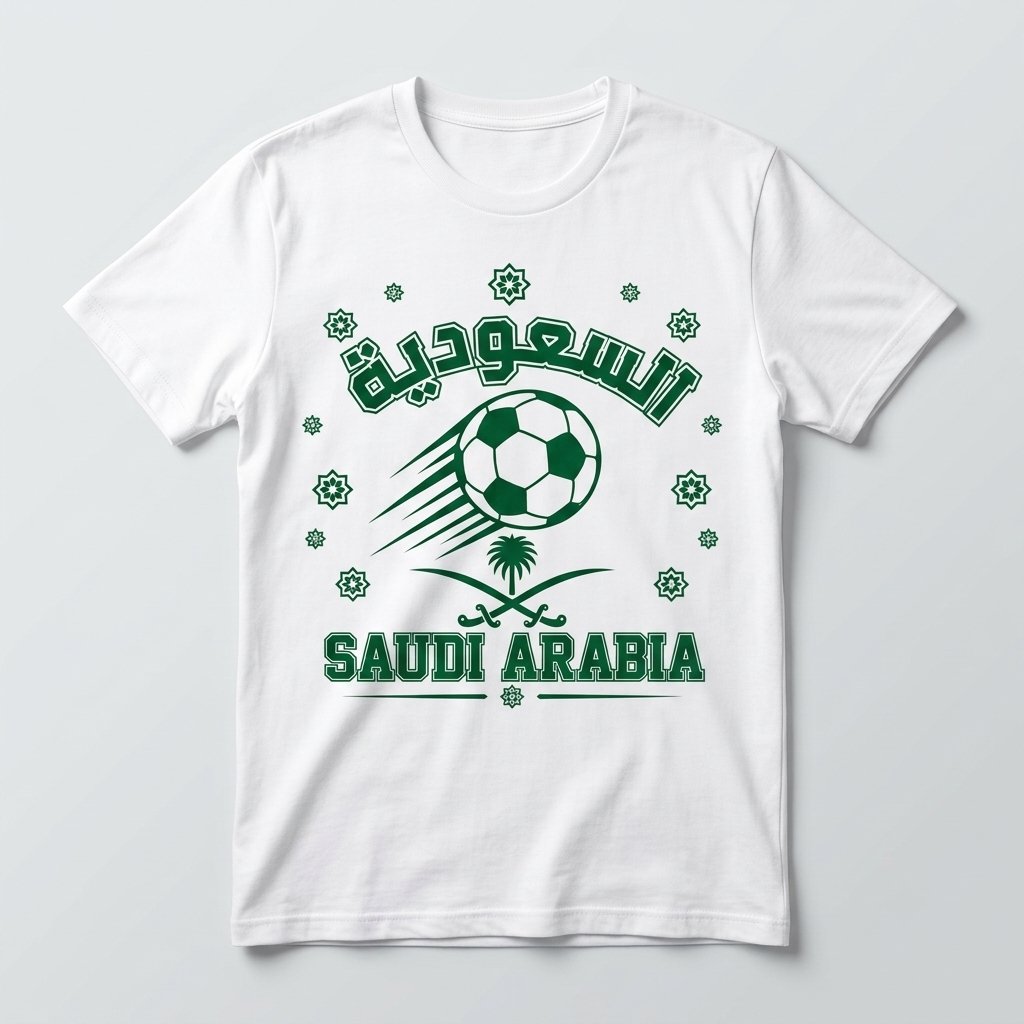 Saudi Arabia 2026 Soccer T-Shirt - As-Suood - Team Pride Tee