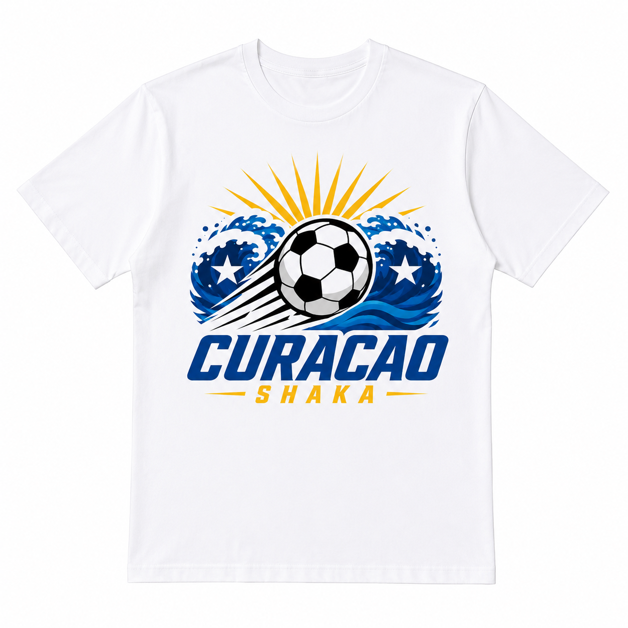 Curaçao 2026 Soccer T-Shirt - Shaka! - Team Pride Tee