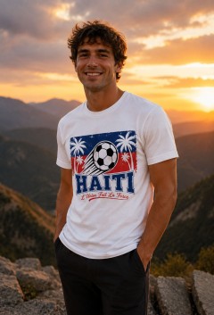 Haiti 2026 Soccer T-Shirt - L'Union Fait La Force - Team Pride Tee image 3