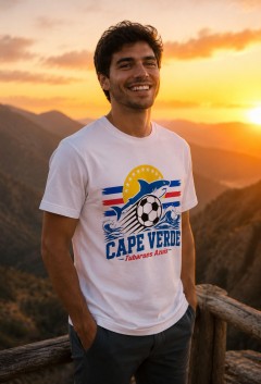 Cape Verde 2026 Soccer T-Shirt - Tubarões Azuis - Team Pride Tee image 3
