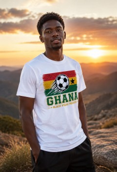 Ghana 2026 Soccer T-Shirt - Black Stars Forever - Team Pride Tee image 3