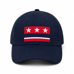 Stars and Stripes Patriotic Baseball Cap - Minimalist American Flag Design