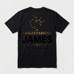 Personalized Sagittarius Zodiac T-Shirt - Custom Constellation Name Tee image 2