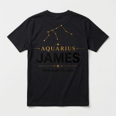 Personalized Aquarius Zodiac T-Shirt - Custom Constellation Name Tee image 2
