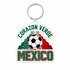Corazon Verde - Mexico Soccer 2026 Die-Cut Acrylic Keychain
