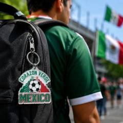 Corazon Verde - Mexico Soccer 2026 Die-Cut Acrylic Keychain image 3