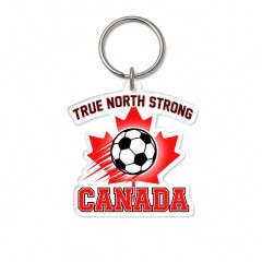 True North Strong - Canada Soccer 2026 Die-Cut Acrylic Keychain