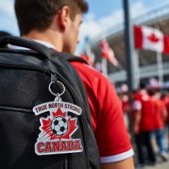 True North Strong - Canada Soccer 2026 Die-Cut Acrylic Keychain image 3