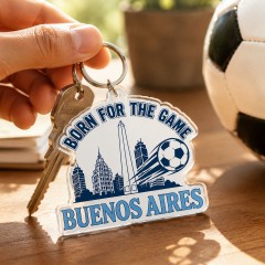 Born For The Game - Argentina Soccer 2026 Die-Cut Acrylic Keychain image 2