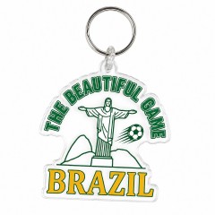 The Beautiful Game - Brazil Soccer 2026 Die-Cut Acrylic Keychain