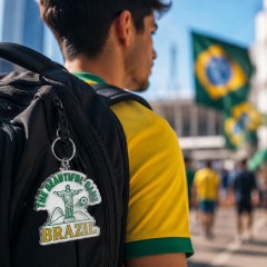 The Beautiful Game - Brazil Soccer 2026 Die-Cut Acrylic Keychain image 3