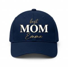 Personalized Best Mom Baseball Cap - Custom Name Gift for Mom