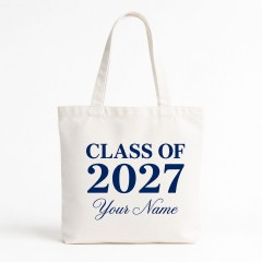 Personalized Class Of 2027 Tote Bag