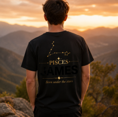 Personalized Pisces Zodiac T-Shirt - Custom Constellation Name Tee image 4