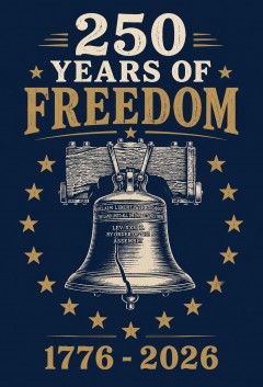 250 Years of Freedom 1776-2026 T-Shirt - Team Pride Tee image 5