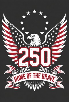 Home of the Brave 250th Anniversary T-Shirt - Team Pride Tee image 5