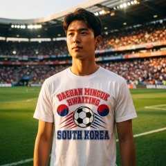 South Korea 2026 Soccer T-Shirt - DAEHAN MINGUK HWAITING - Team Pride Tee image 2