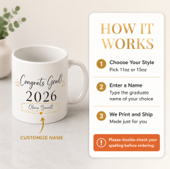 Personalized Congrats Grad 2026 Coffee Mug image 3