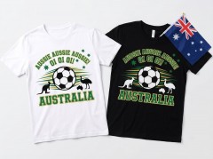 Australia 2026 Soccer T-Shirt - AUSSIE AUSSIE AUSSIE - Team Pride Tee image 4