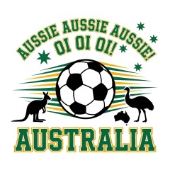 Australia 2026 Soccer T-Shirt - AUSSIE AUSSIE AUSSIE - Team Pride Tee image 5