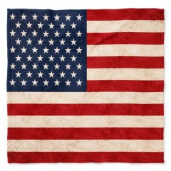 Patriotic American Flag Fleece Blanket — Custom Personalized Fleece Throw
