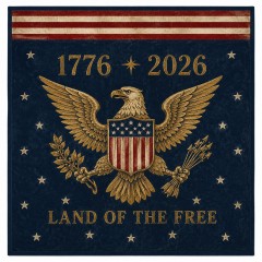 1776-2026 250th Anniversary Fleece Blanket — Patriotic Eagle Design | Trinmama image 4